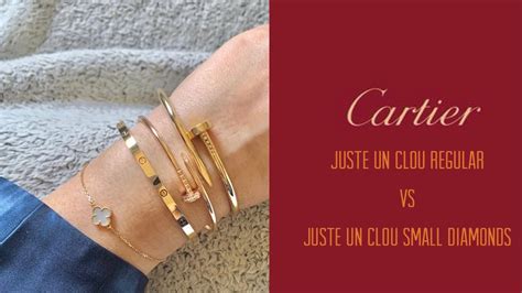 CARTIER JUSTE UN CLOU BRACELET SMALL vs. REGULAR .